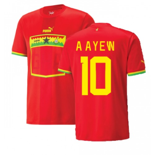 Pánský Fotbalový dres Ghana Andre Ayew #10 MS 2022 Venkovní Krátký Rukáv